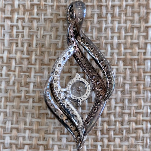 Ralph Lauren Sterling Silver CZ Marked Pendant - Picture 2 of 5